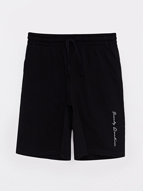 LCW Vision Beli Lastikli Yazı Baskılı Kadın Şort