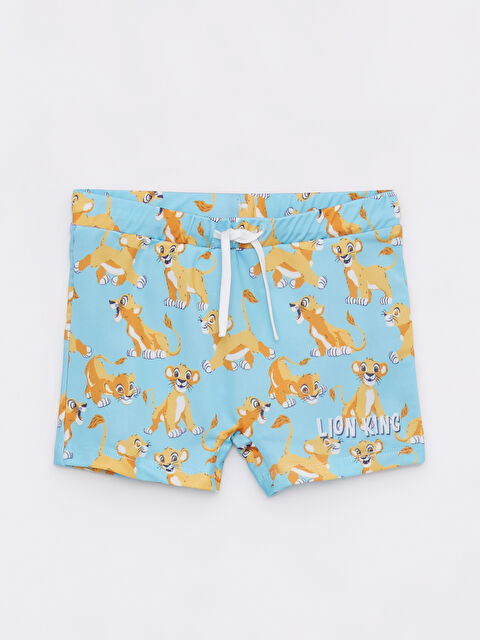 LCW baby Elastic Waist Lion King Printed Baby Boy Swimming Shorts - S2EQ56Z1-LTY