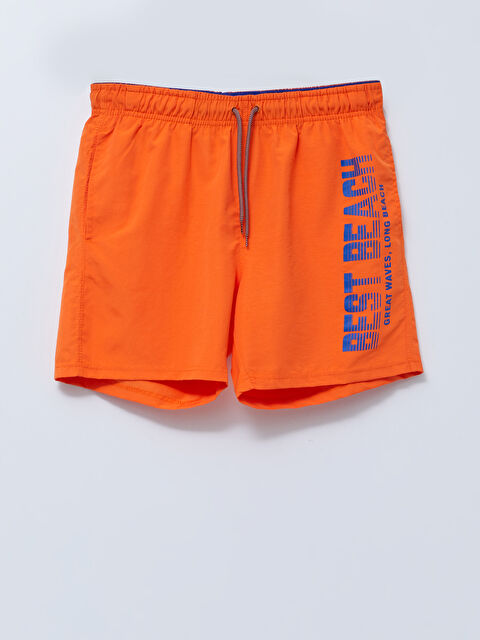 LCW SWIMWEAR Kısa Boy Baskılı Erkek Deniz Şortu