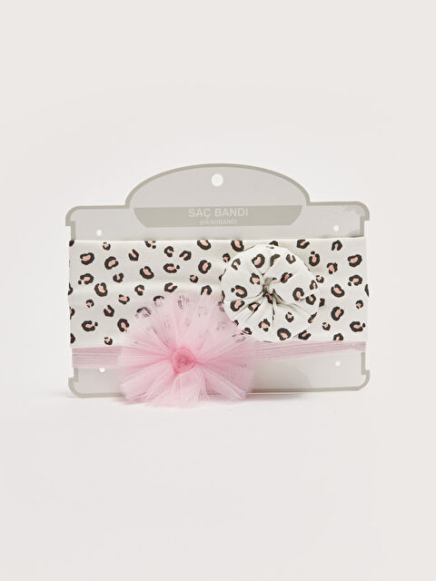 LCW baby Bandeau Cheveux Imprimé Bandeau Bébé Fille 2 Pièces - S2EU12Z1-LRA