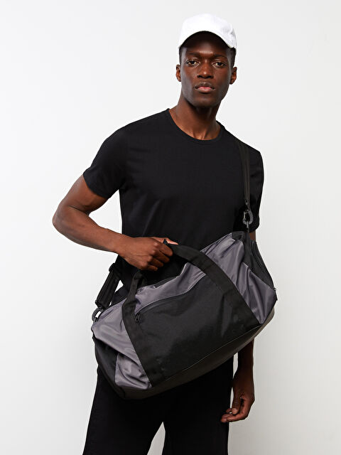 LCW ACCESSORIES Label Printed Men's Sports Bag - S2EU56Z8-R34