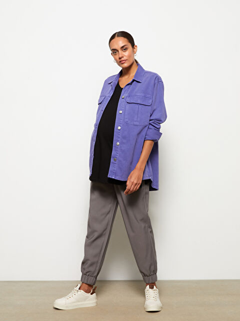 LCWAIKIKI Maternity Belly Panel Plain Maternity Jogger Sweatpants - S2FC62Z8-H0F