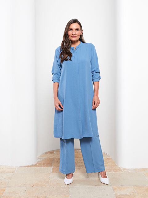 LCW Grace Crew Neck Plain Long Sleeve Women's Tunic - S2FD50Z8-G9Q