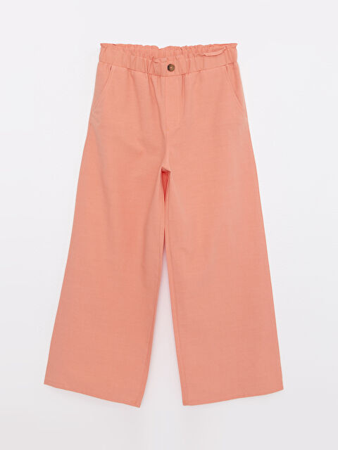 LCW Kids Elastic Waist Basic Gabardine Girl Trousers - S2FE02Z4-FHC