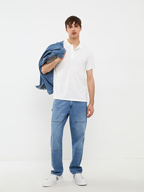 XSIDE Polo Neck Short Sleeve Men's T-Shirt - S2FH97Z8-R5B