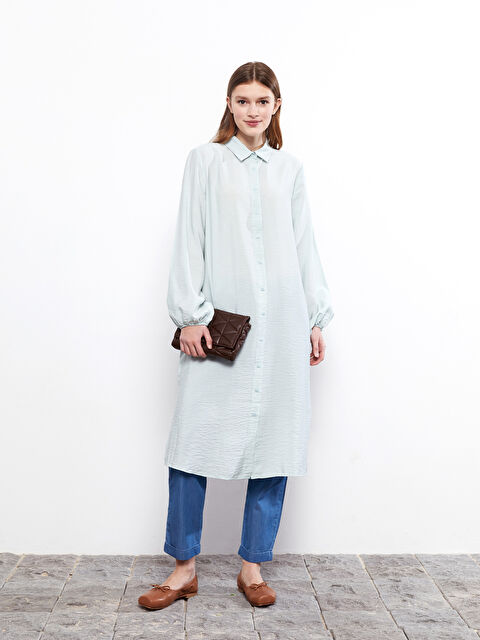 LCW Modest Plain Long Sleeve Women's Shirt Tunic - S2FI87Z8-S59