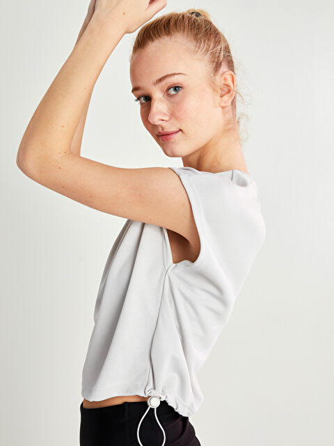 XSIDE ACTIVE Crew Neck Plain Short Sleeve Women's Sports T-Shirt - S2FJ82Z8-TES