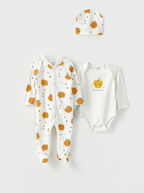 LCW baby Ұзын жеңді принтті ұл балаға арналған аурухана жинағы 3 дана - S2FJ89Z1-LRA