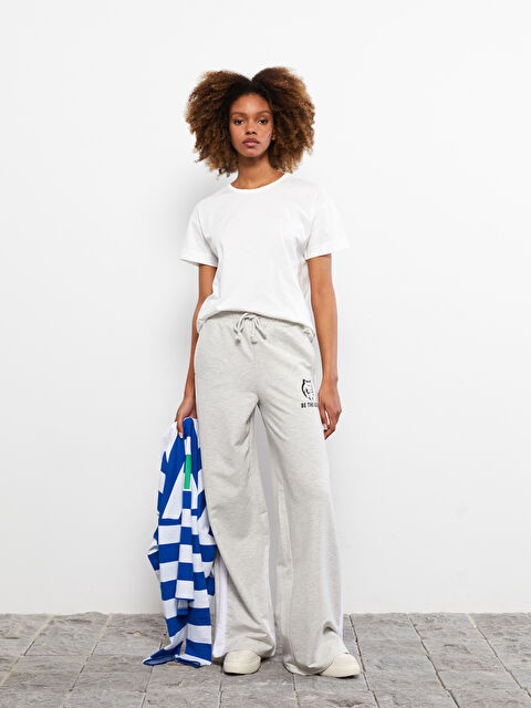 LCW Vision Crew Neck Straight Short Sleeve Cotton Women's T-Shirt - S2FN89Z8-R9J