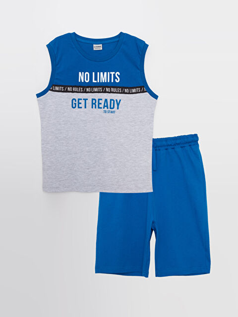 LCW Kids Crew Neck Printed Boy Athlete and Roller - S2G454Z4-H4B