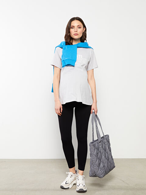 LCWAIKIKI Maternity Belly Panel Plain Maternity Leggings - S2G672Z8-CVL