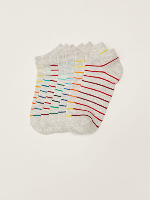 LCW Kids جوارب رياضية مُخَطَّطة للأولاد عبوة من 7 قطع - S2G852Z4-K00