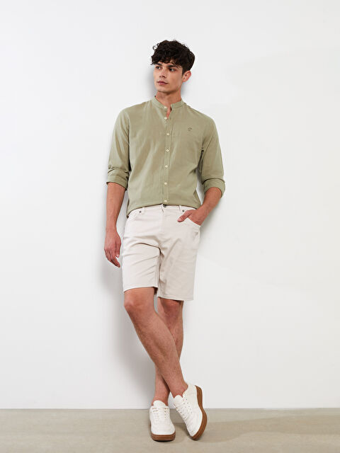 XSIDE شورت رجالي جبردين بقصة عادية - S2GB05Z8-S4M