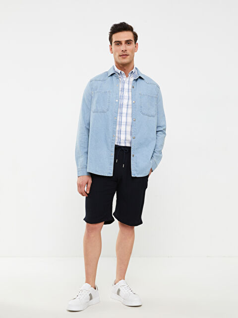 SOUTHBLUE Comfortable Fit Poplin Men's Shorts - S2GS31Z8-RQK