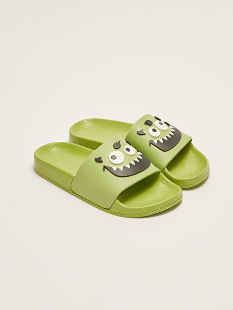 LCW STEPS Patch Detailed Boy Slippers - S2GT17Z4-CS4