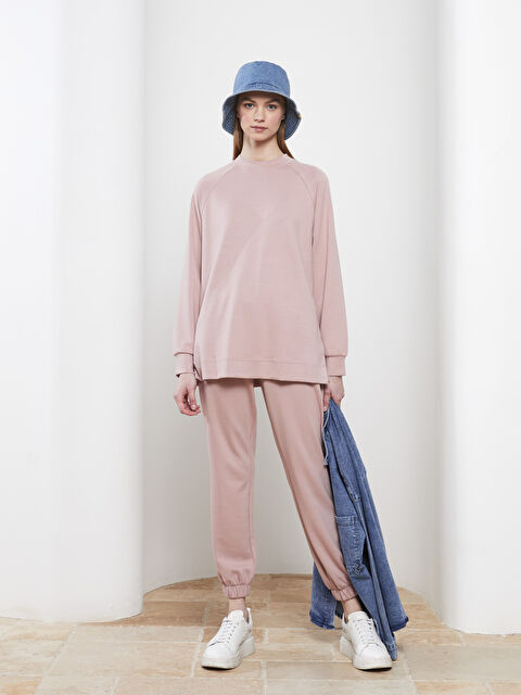 LCW Modest Crew Neck Plain Long Sleeve Women's Tunic - S2GT92Z8-RTY