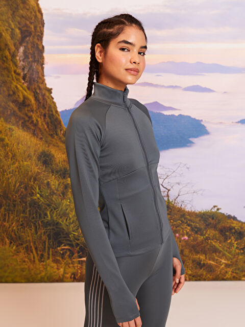 XSIDE ACTIVE كارديجان رياضي بياقة قمع للسيدات - S2GY90Z8-TXZ