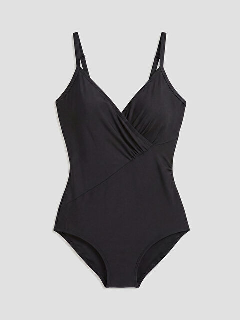 LCW DREAM Kadın Ayarlanabilir Askılı V Yaka Düz Mayo