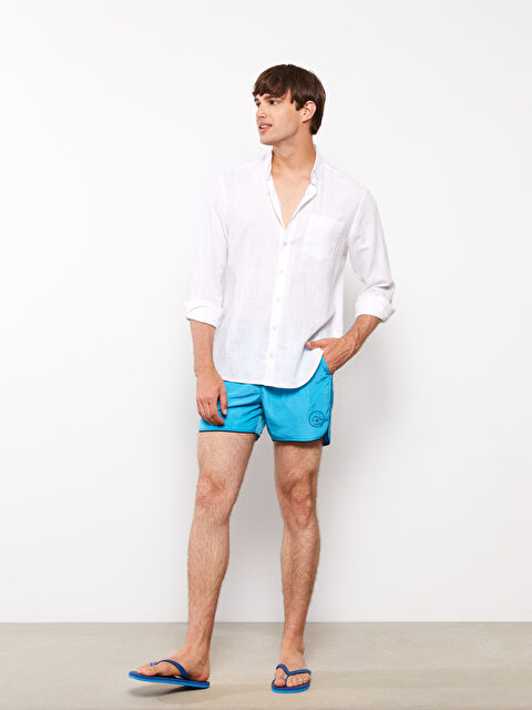 LCW SWIMWEAR Kısa Boy Baskılı Erkek Deniz Şortu - S2H891Z8-GVU