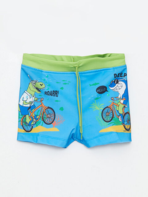 LCW Kids Baskılı Hızlı Kuruyan Erkek Çocuk Boxer Mayo