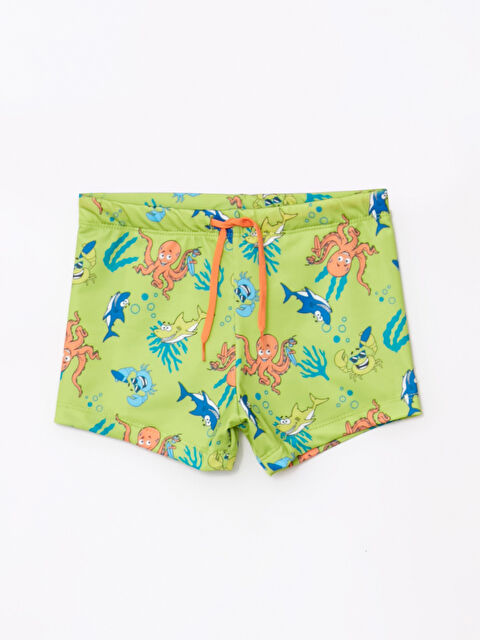 LCW Kids Baskılı Hızlı Kuruyan Erkek Çocuk Boxer Mayo