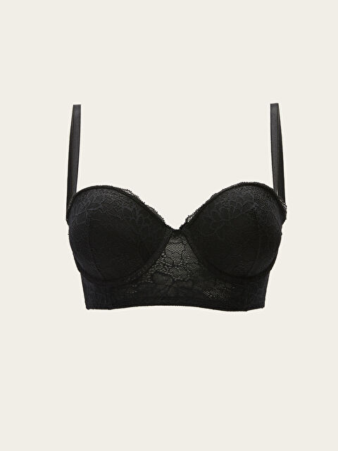 LCW DREAM Balenli Yarım Dolgulu Dantelli Fantezi Balkonet Sütyen