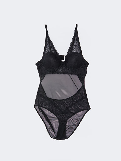 LCW DREAM V Yaka Dantelli Bodysuit