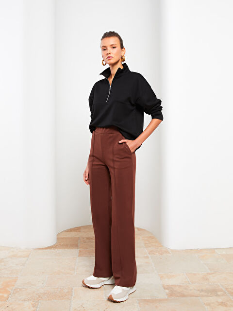 LCW Vision Elastic Waist Regular Pocket Detailed Women's Sweatpants - S2HN75Z8-HHN