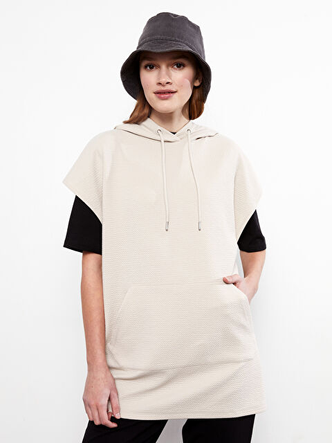 LCW Modest Hooded Patterned Women's Sweater - S2HQ96Z8-DF7