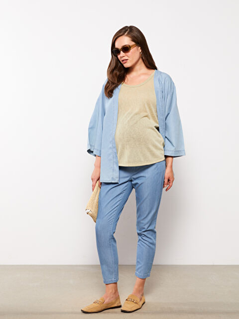 LCWAIKIKI Maternity Beli Lastikli Düz Hamile Rodeo Jean Pantolon - S2HU68Z8-507