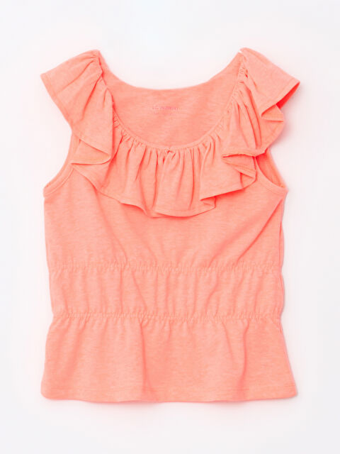 LCW Kids Футболка с круглым вырезом, базовая, с коротким рукавом, для девочек - S2HY47Z4-KWV