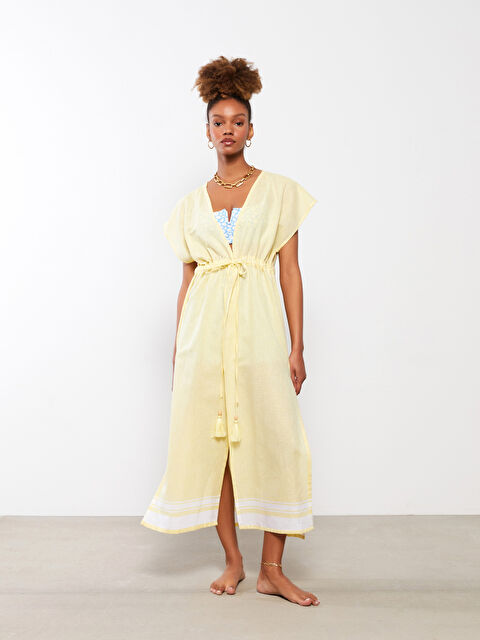 LCW HOME Striped Long Women's Peshtemal Beach Robe - S2I134Z8-KM5