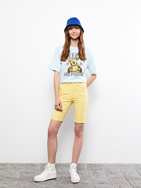 LCW Jeans Dar Fit Kadın Jean Şort - S2I256Z8-FTY