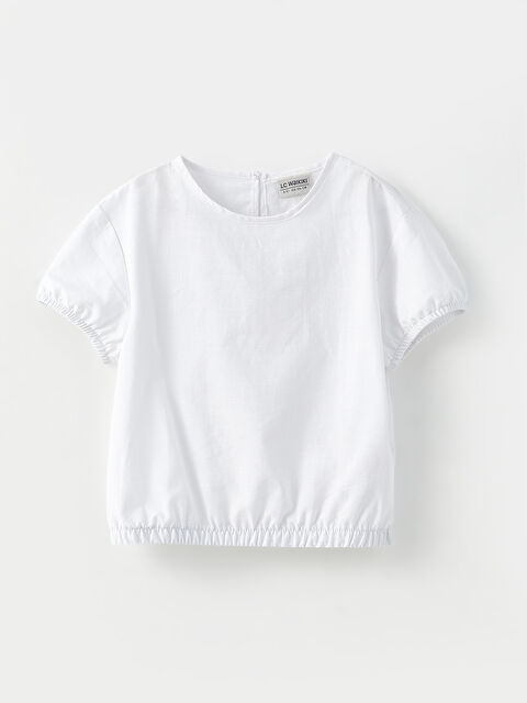 LCW Kids Girl WHITE Blouse - S2I298Z4-R9K