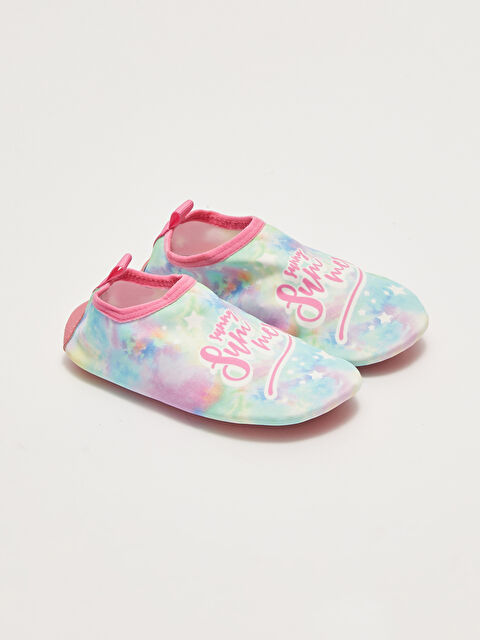 LCW STEPS Printed Girls' Aqua Shoes
