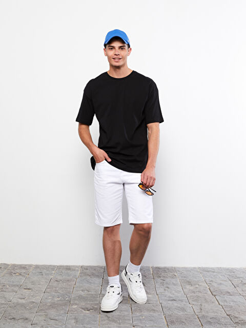 XSIDE Bisiklet Yaka Kısa Kollu Basic Penye Erkek Tişört - S2I754Z8-CVL