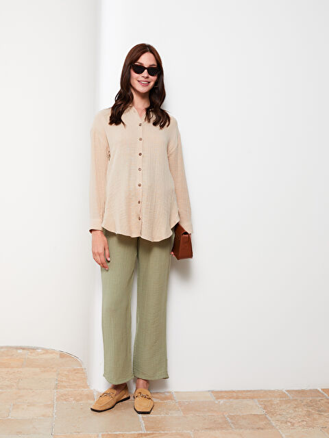 LCWAIKIKI Maternity Standart Fit Düz Cep Detaylı Hamile Pantolon - S2IA75Z8-GGY