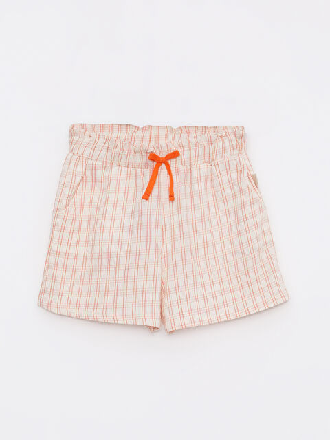 LCW Kids Shorts Fille Écossais à Taille Élastiquée - S2IK29Z4-LND