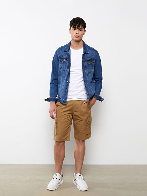 XSIDE شورت كارغو تويل عادي للرجال - S2IN26Z8-Q9B