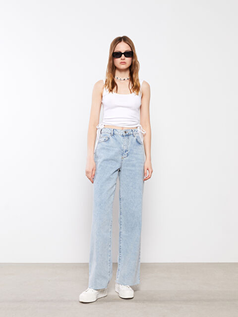 XSIDE Kadın U Yaka Düz Crop