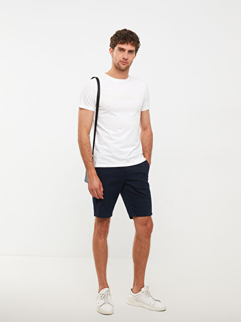 SOUTHBLUE Crew Neck Short Sleeve Printed Combed Cotton Men's T-shirt - S2J218Z8-Q6K