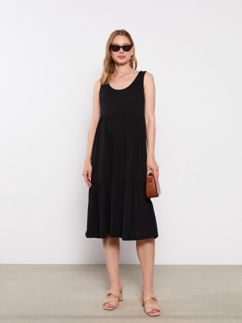 LCWAIKIKI Maternity Платье для беременных без рукавов с U-образным вырезом и однотонным дизайном - S2J367Z8-CVL