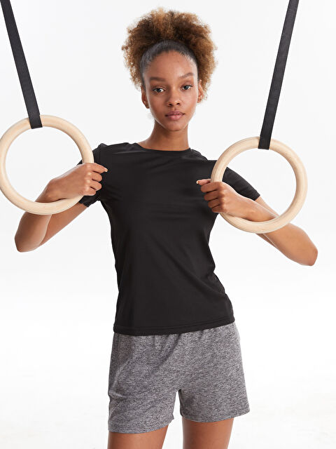 XSIDE ACTIVE Crew Neck Plain Short Sleeve Women's T-Shirt - S2JF65Z8-RQN