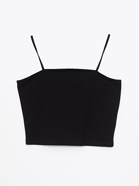 LCW Vision Women's Square Collar Straight Crop - S2JI58Z8-RQN