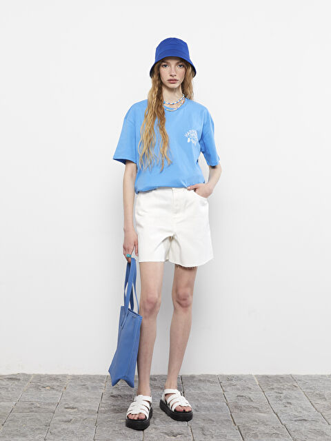 XSIDE Standard Fit Straight Pocket Detailed Women's Jean Shorts - S2JN42Z8-KE8