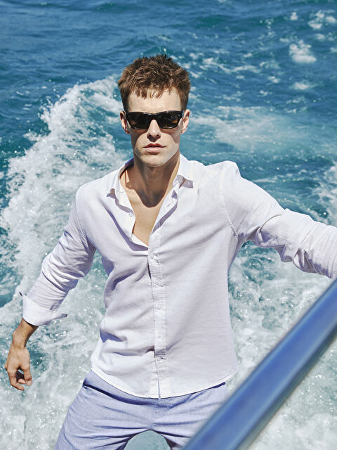 SOUTHBLUE Regular Fit Long Sleeve Men's Shirt - S2JQ53Z8-Q6K