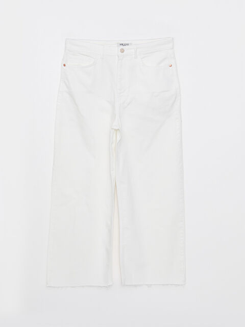 LCW Jeans High Waist Wideleg Pocket Detailed Rodeo Women's Jean Trousers - S2K946Z8-844