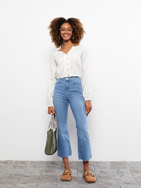 LCW Jeans High Waist Mars Flare Women's Jeans - S2K947Z8-311