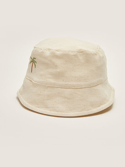 LCW baby Printed Embroidery Detailed Baby Boy Hat - S2KI20Z1-SJL