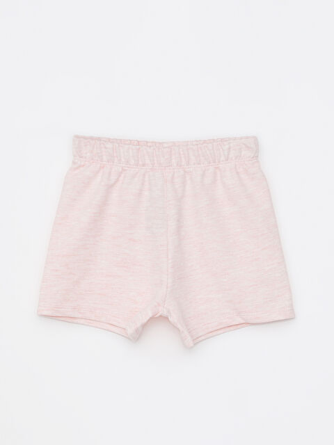 LCW baby Beli Lastikli Basic Kız Bebek Şort - S2KI71Z1-LBZ